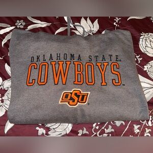 Blue 84 Gray Oklahoma State Cowboys Hoodie